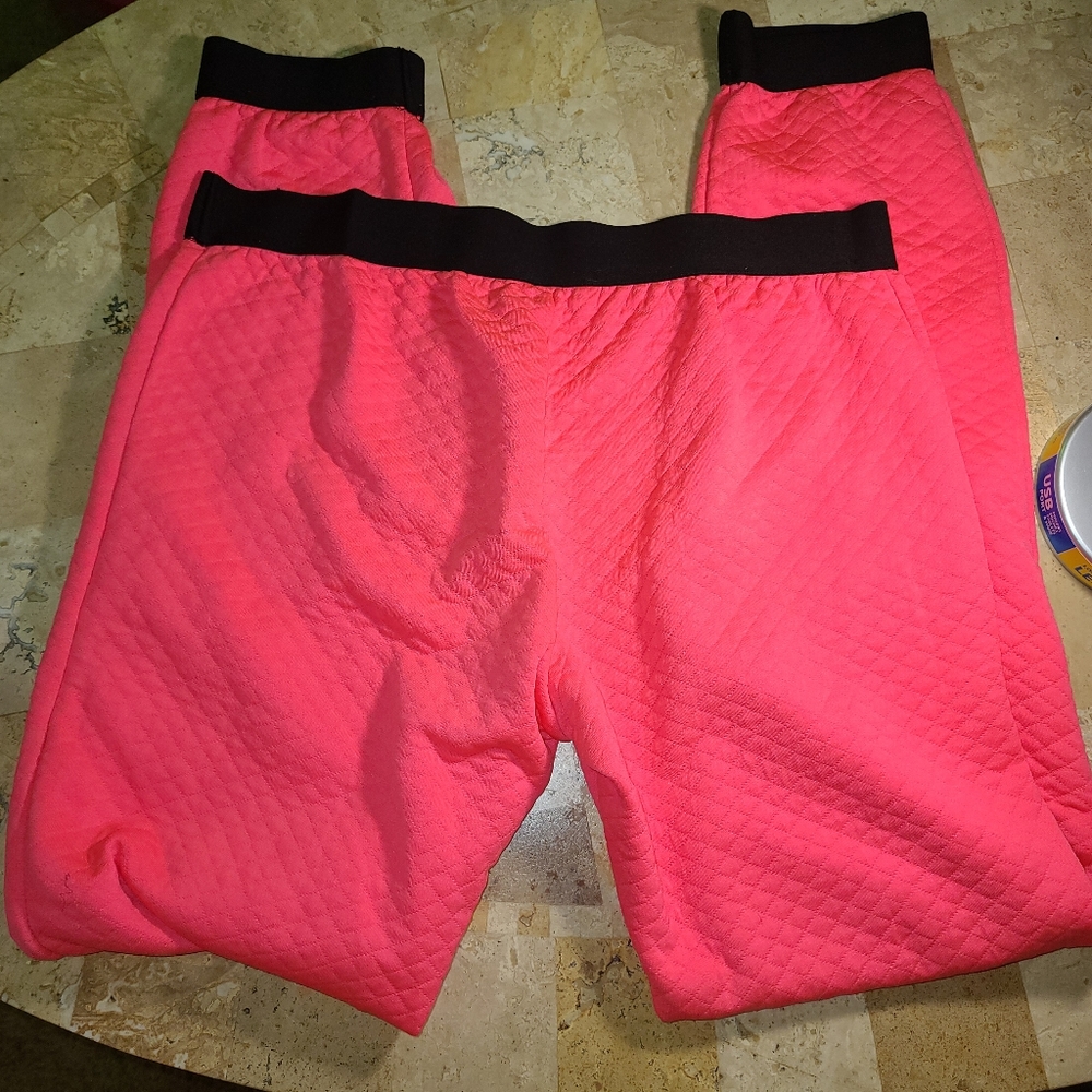 Neon pink women's pajama pants
